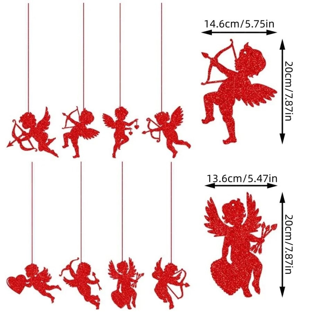 Valentine Themed Cupid Hanging Decorations For Parties And Events 7