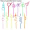Colorful Disposable Shaped Party Straws For Festivals And Events 5