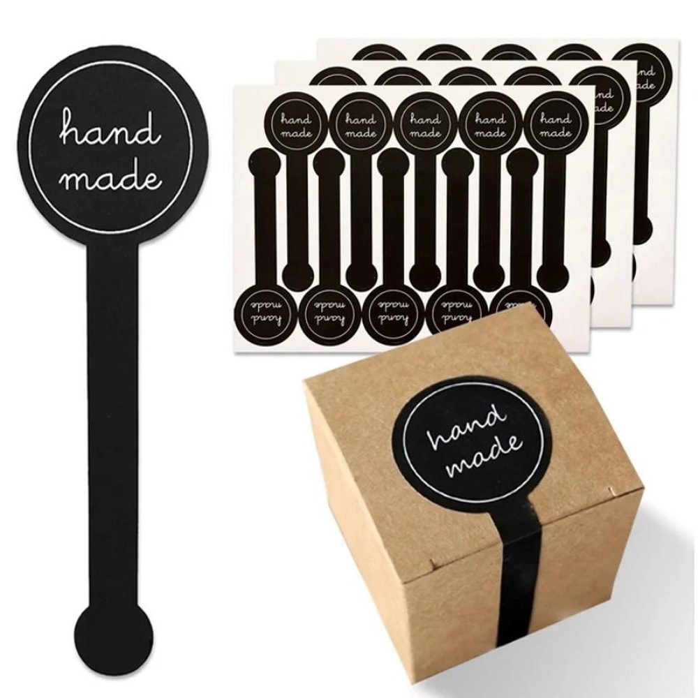 Black Strip Sealing Stickers For Baking Packaging And Crafts 4