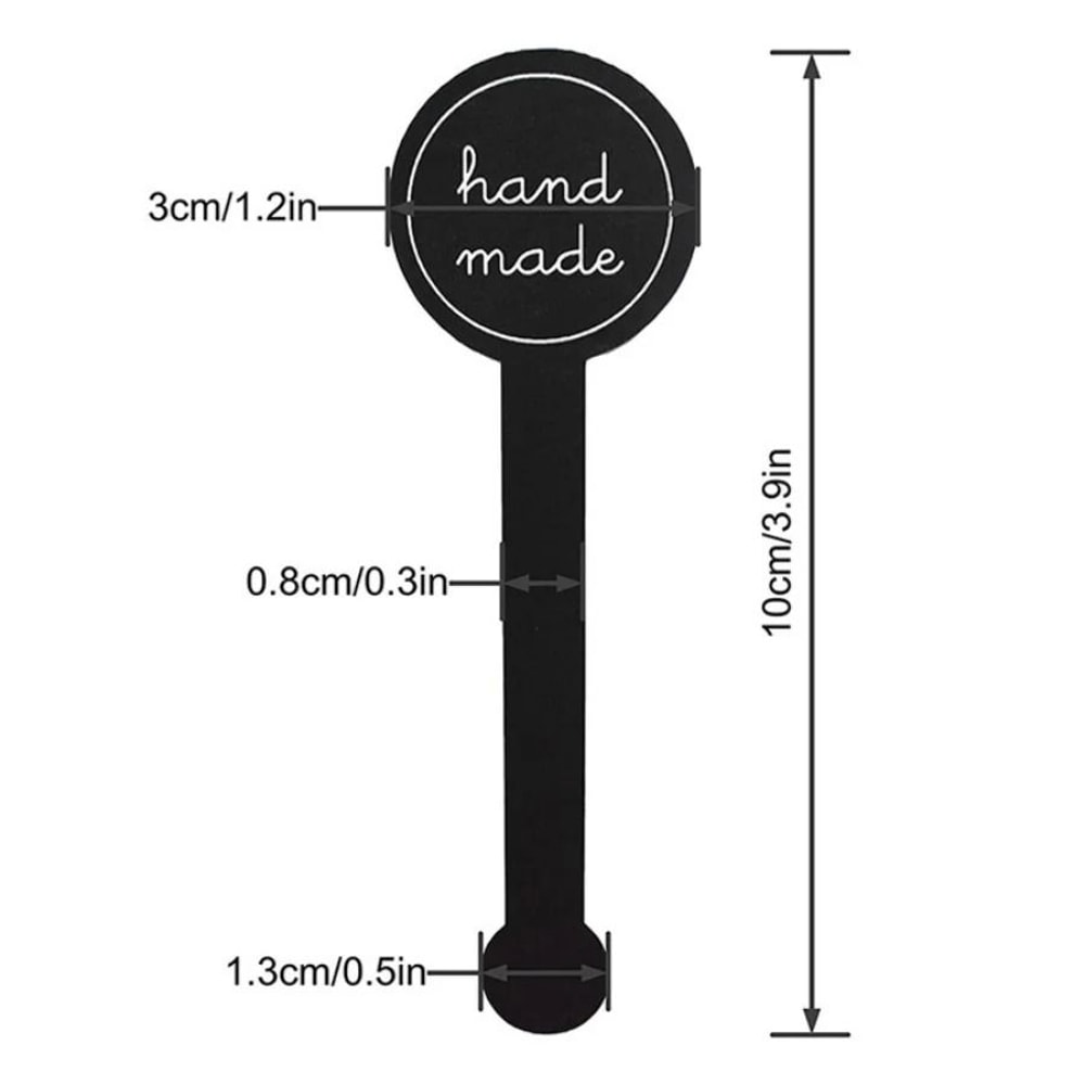 Black Strip Sealing Stickers For Baking Packaging And Crafts 5