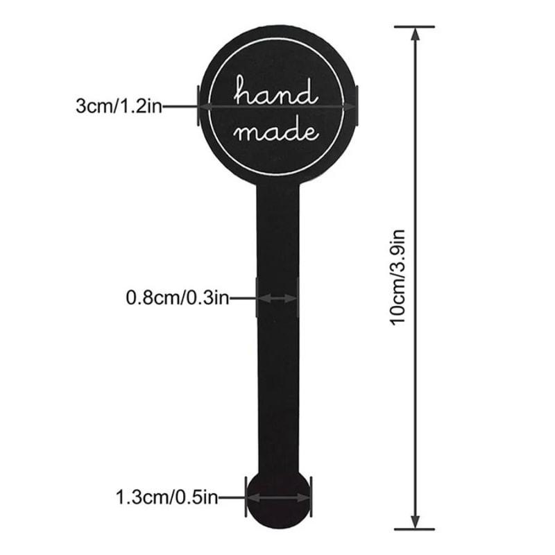 Black Strip Sealing Stickers For Baking Packaging And Crafts 5