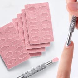 nail art grinding tool set with cuticle pusher and buffing files