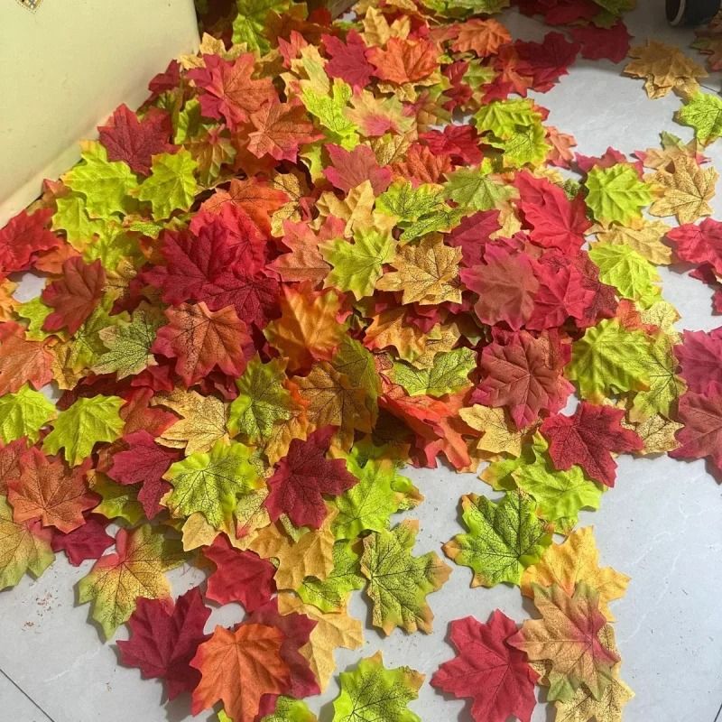 Halloween And Thanksgiving Decorative Maple Leaves For Table And Party 5