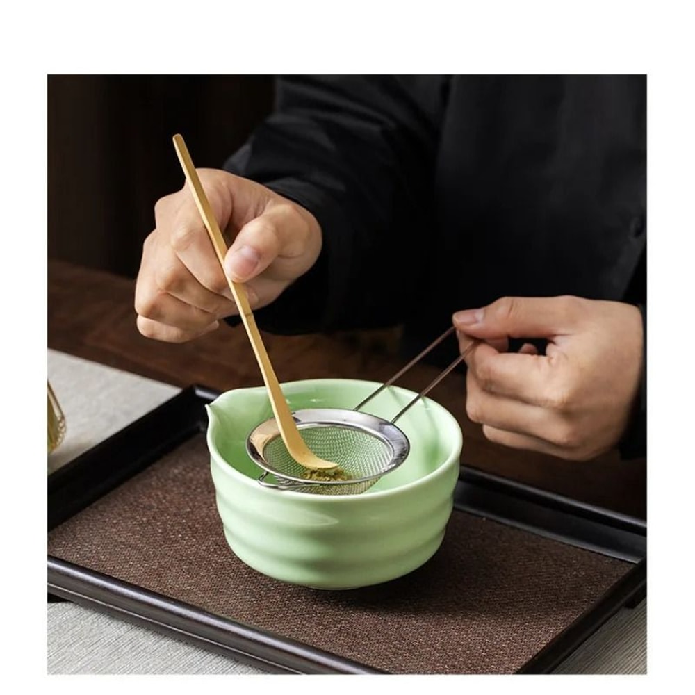 Bamboo Wooden Spoon Set For Coffee Ice Cream Jam And Tea 0