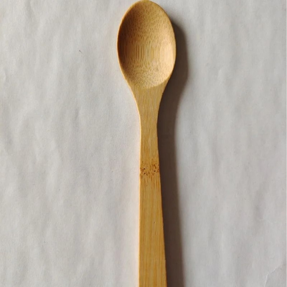 Bamboo Wooden Spoon Set For Coffee Ice Cream Jam And Tea 5