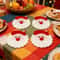 Handmade Crochet Santa Claus Holiday Coasters Set 3