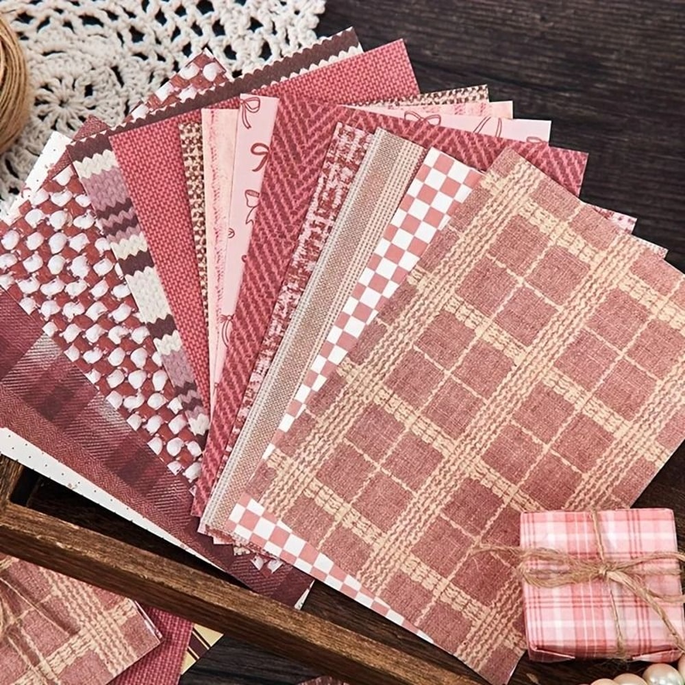 Vintage Textured Decorative Paper Pack For Crafts And Scrapbooking 2