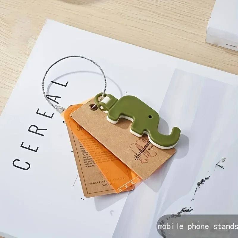 Elephant Shaped Adjustable Phone Stand Set With Non Slip Base 2