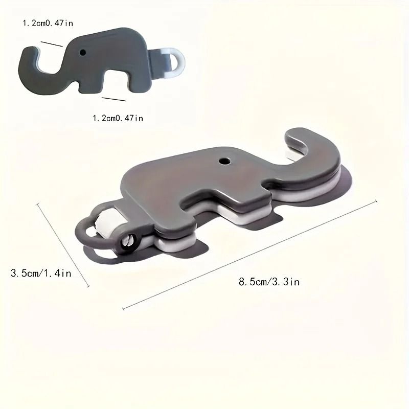 Elephant Shaped Adjustable Phone Stand Set With Non Slip Base 3