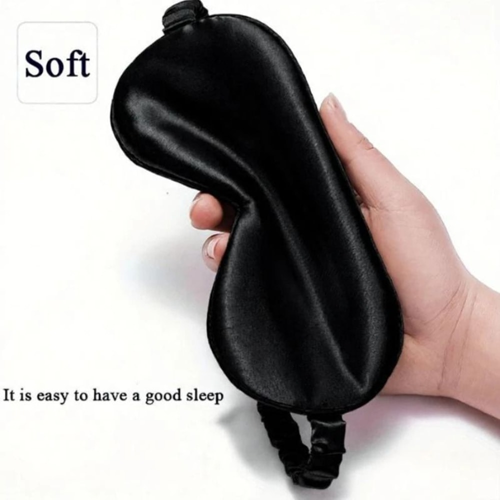 Silk Feel Sleep Set With Eye Mask Scrunchies And Cloth Bag 2