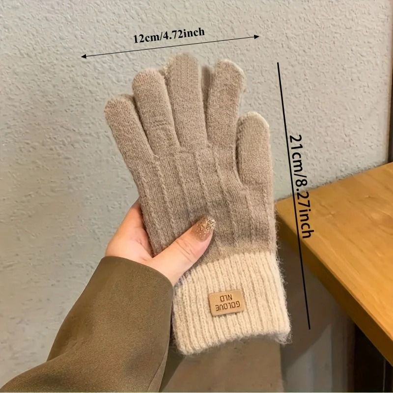 Winter Warm Gloves With Elastic Cuffs For Outdoor Leisure 2