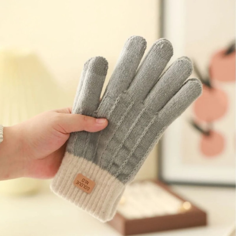 Winter Warm Gloves With Elastic Cuffs For Outdoor Leisure 7