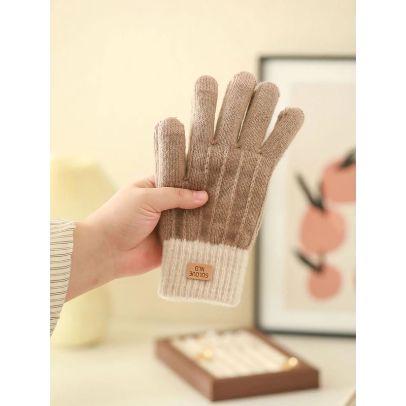 Winter Warm Gloves With Elastic Cuffs For Outdoor Leisure 8