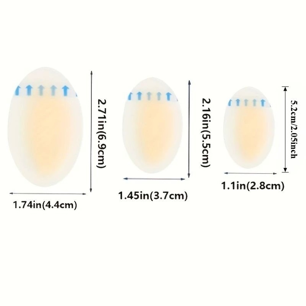 Hydrocolloid Gel Foot Pads For Heel And Forefoot Comfort 2