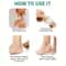 Hydrocolloid Gel Foot Pads For Heel And Forefoot Comfort 3