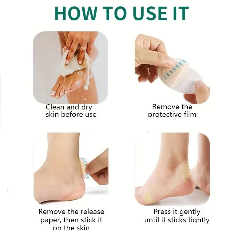 Hydrocolloid Gel Foot Pads For Heel And Forefoot Comfort 3