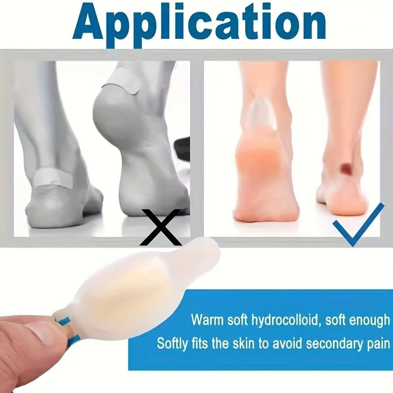 Hydrocolloid Gel Foot Pads For Heel And Forefoot Comfort 5