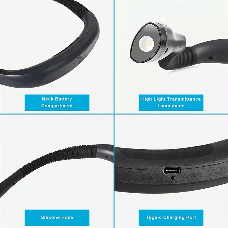 flexible neck light for quiet crafting