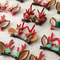Christmas Deer Antler Hair Clips Set With Santa Hat And Reindeer Style 4