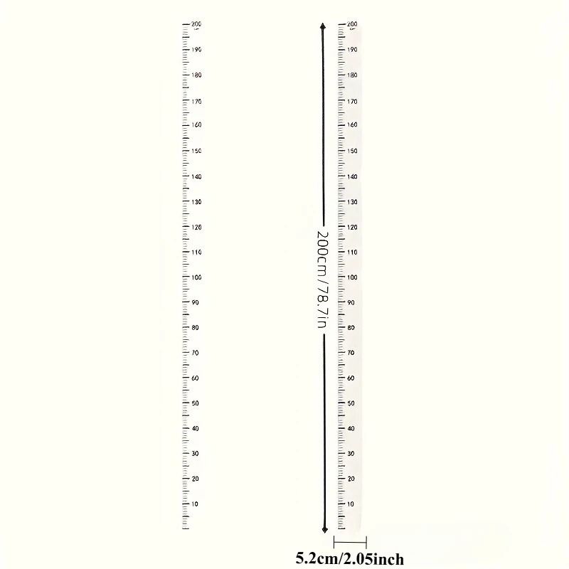 Modern Wall Height Measuring Tape With Writable Reusable Surface 2