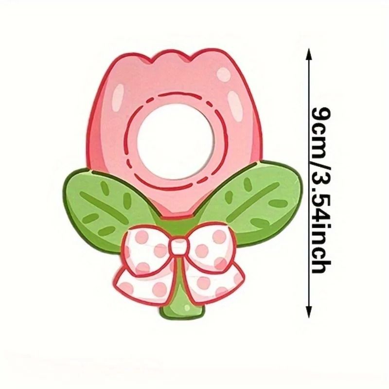 Cartoon Flower Lollipop Decoration Cards Paper Inserts 1