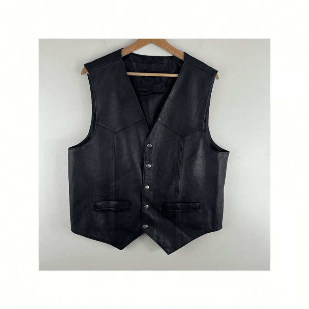 Leather vest for outdoor adventures
