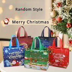 christmas gift bags with handles reusable shopping bags