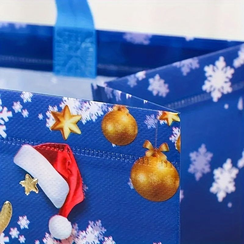 Christmas Gift Bags With Handles Reusable Shopping Bags 2