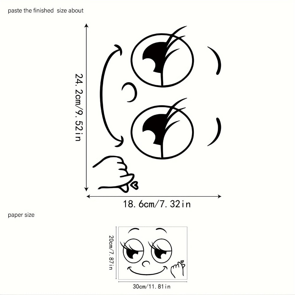 Cartoon Sticker Set Self Adhesive PVC Glossy Surface 3