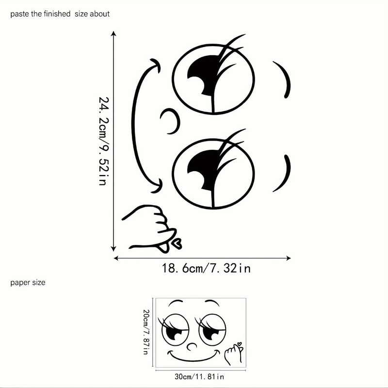 Cartoon Sticker Set Self Adhesive PVC Glossy Surface 3