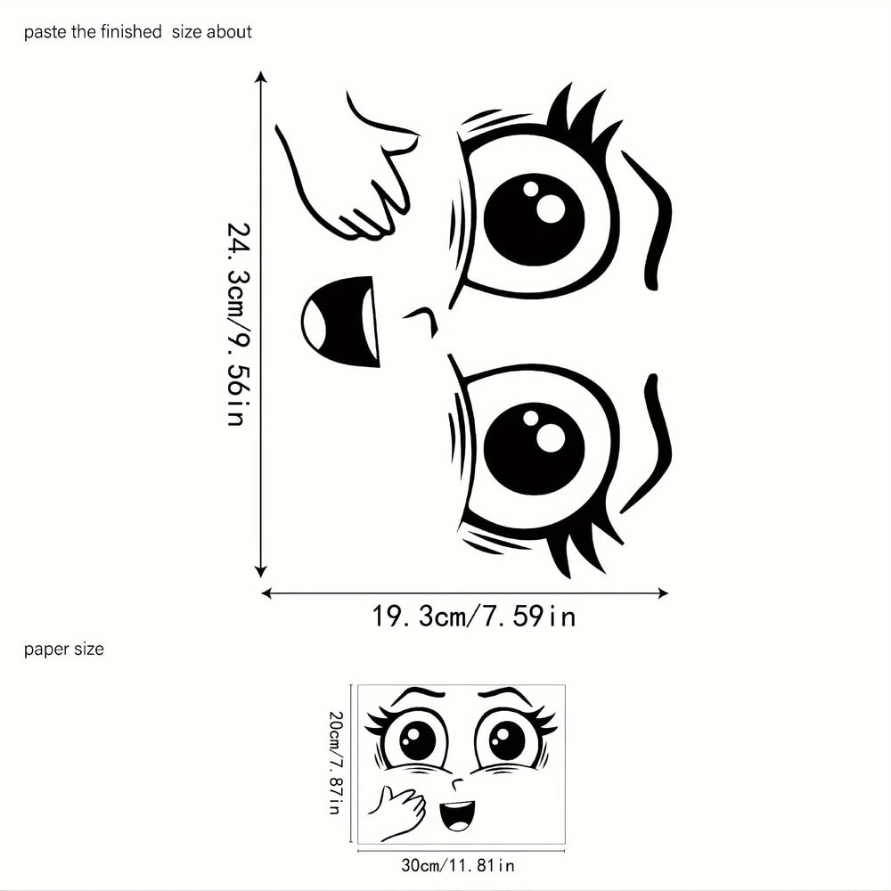 Cartoon Sticker Set Self Adhesive PVC Glossy Surface 4