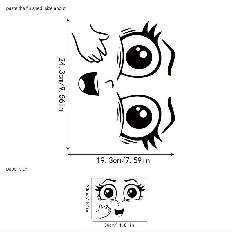 Cartoon Sticker Set Self Adhesive PVC Glossy Surface 4