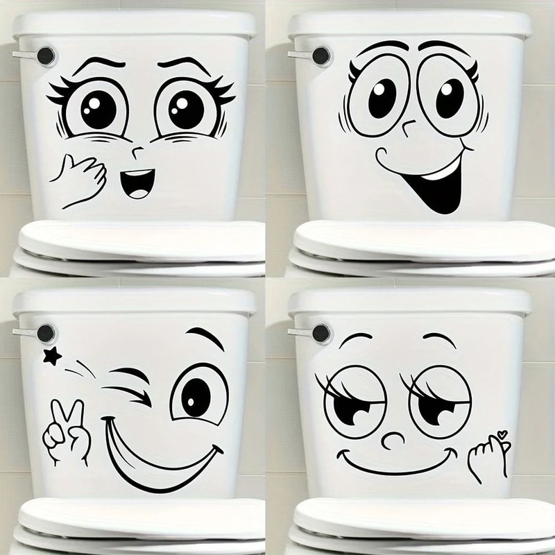 Cartoon Sticker Set Self Adhesive PVC Glossy Surface 5