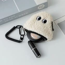 honey girl cartoon rice ball coin purse with keychain