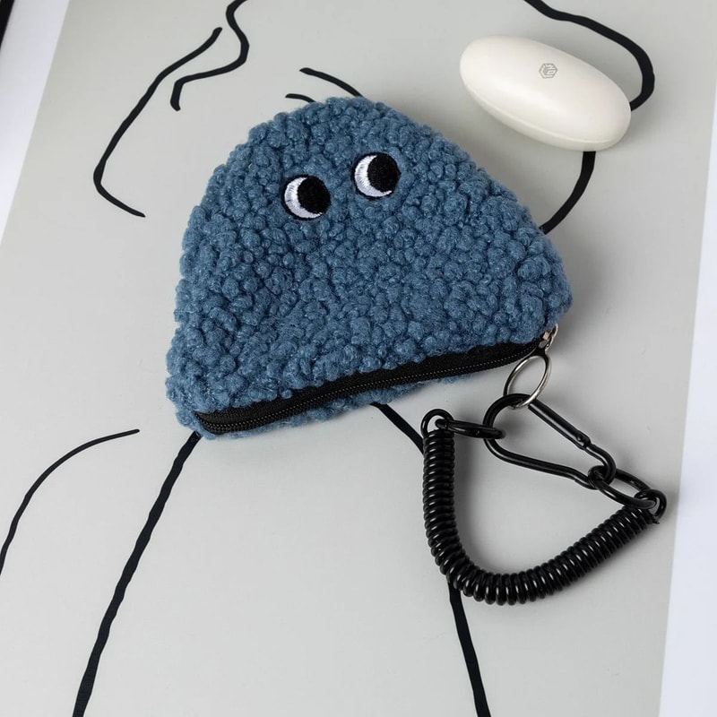 Honey Girl Cartoon Rice Ball Coin Purse With Keychain 7