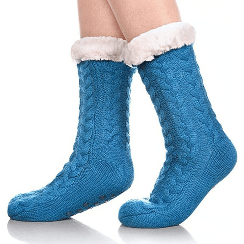 Plush indoor slippers for winter relaxation