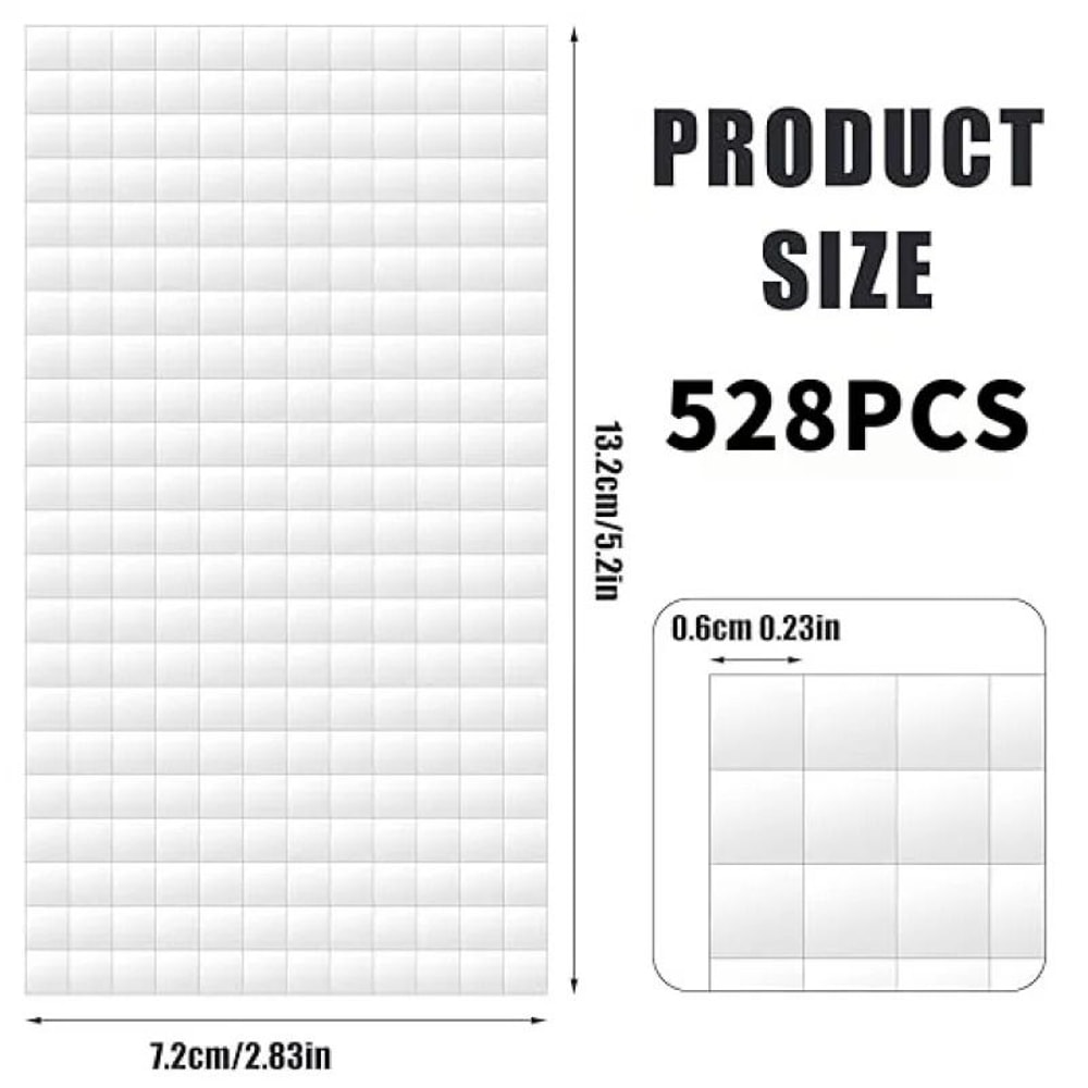 3D Foam Squares Double Sided Adhesive Tape For DIY Crafts 0