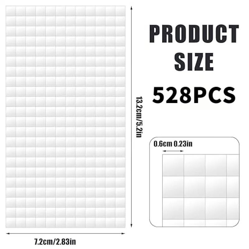 3D Foam Squares Double Sided Adhesive Tape For DIY Crafts 0