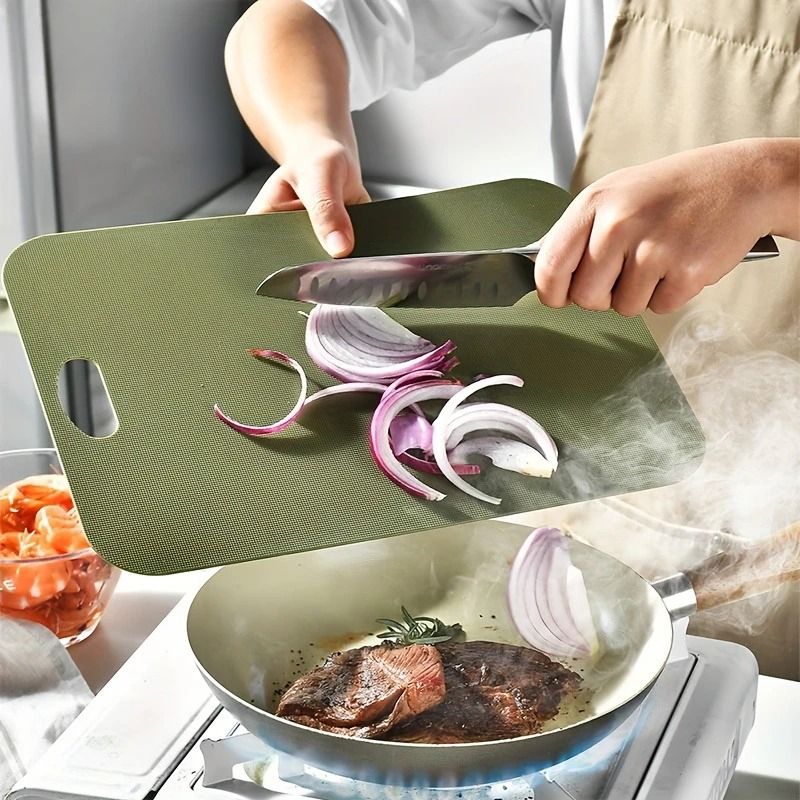 Dual Sided Kitchen Cutting Board For Meat And Vegetables 0