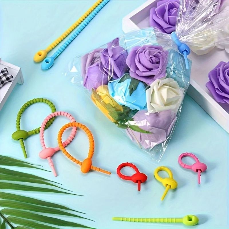 Reusable Silicone Cord Organizers For Cable Management 2