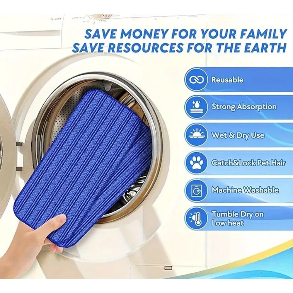 Reusable Microfiber Mop Pads For Floor Cleaning 3