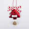 Christmas Tree Hanging Ornaments With Bows And Golden Caps 5