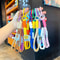 Colorful Braided Rope Lanyard Keychains Set 3
