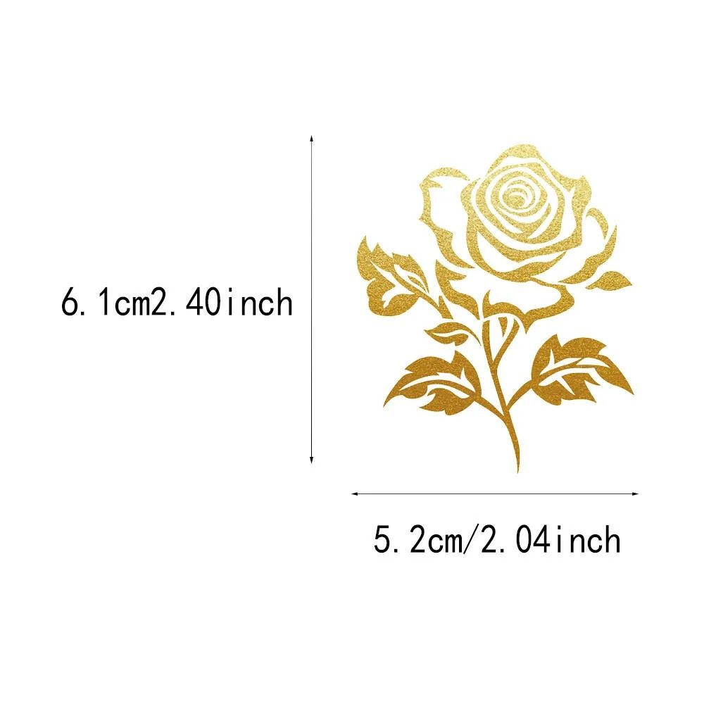 Transparent Floral Self Adhesive Stickers Set 3