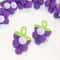 Handmade Crochet Grape Keychain Decorations Set 6