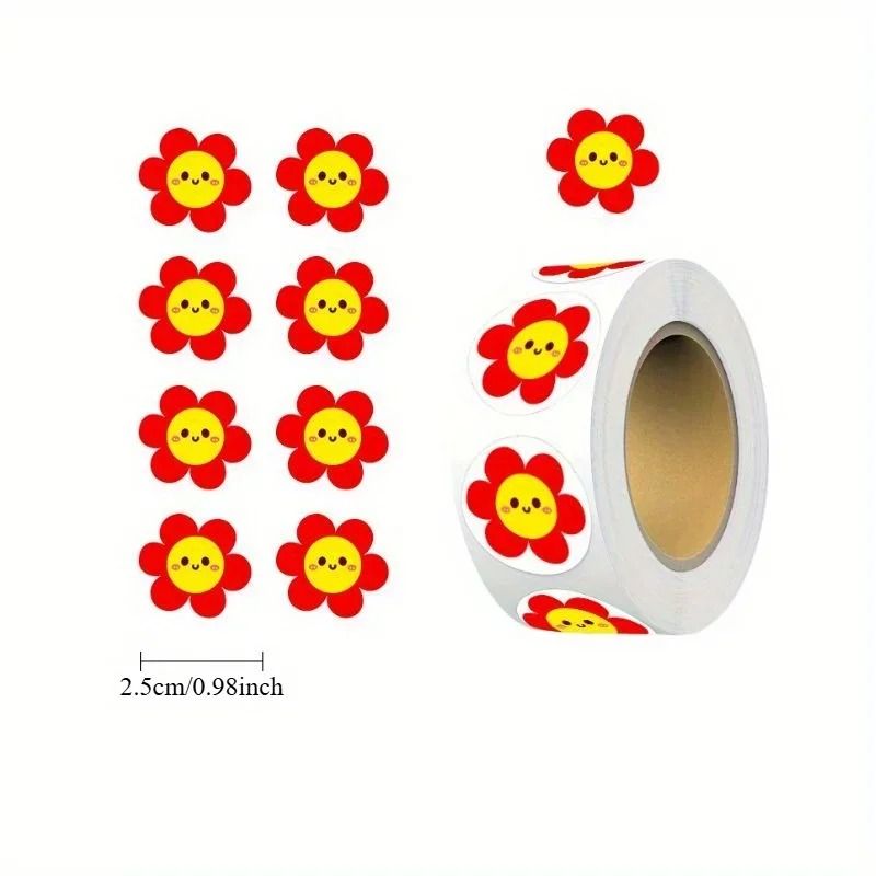 Vibrant Flower Self Adhesive Sticker Pack For Crafts 1