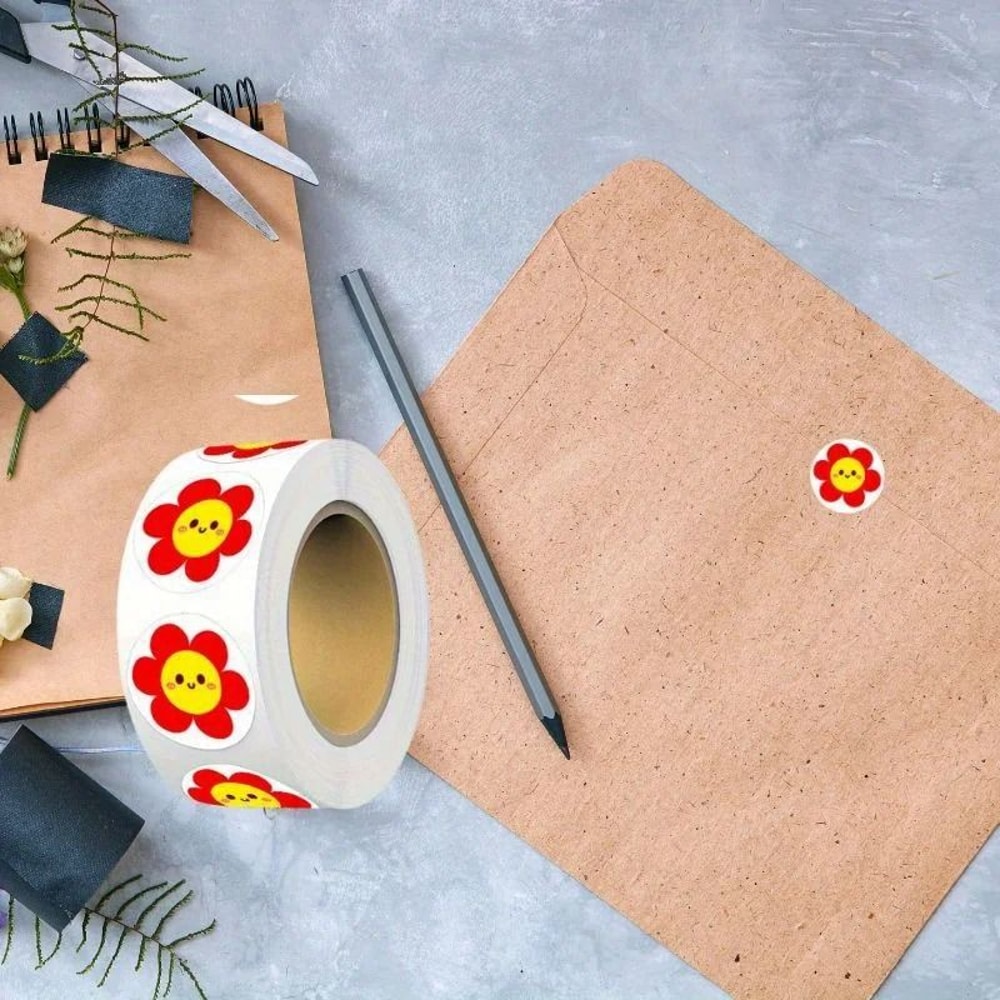 Vibrant Flower Self Adhesive Sticker Pack For Crafts 2