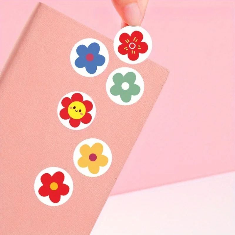 Vibrant Flower Self Adhesive Sticker Pack For Crafts 3