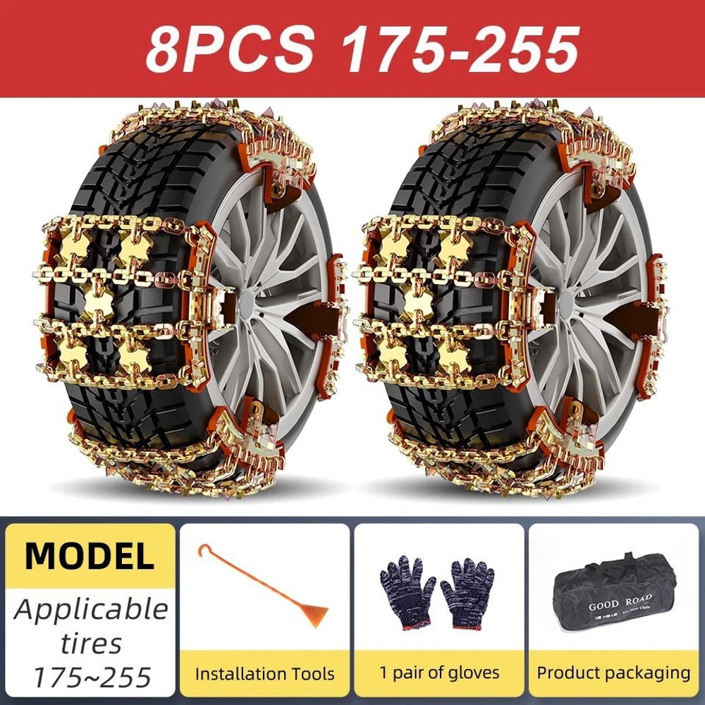 Adjustable Car Anti Skid Tire Chain For Snow And Ice 9