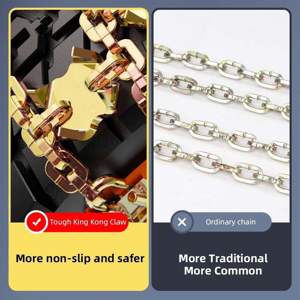 Adjustable Car Anti Skid Tire Chain For Snow And Ice 3